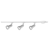 Hampton Bay 4 ft. 3-Light White Linear Track Lighting Kit with R20/PAR20 Medium Step Track Lighting Heads - Like New